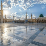 suasana siang hari di masjid nabawy